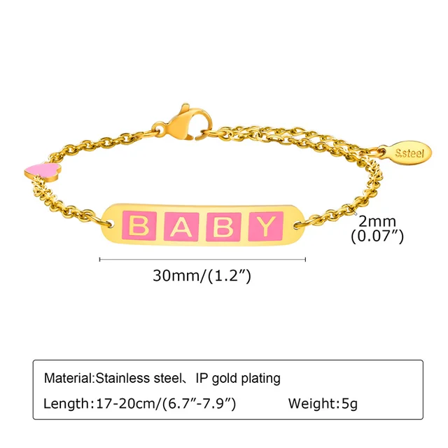 Cute Expressive Gold Plated Love Bracelet - Image 2