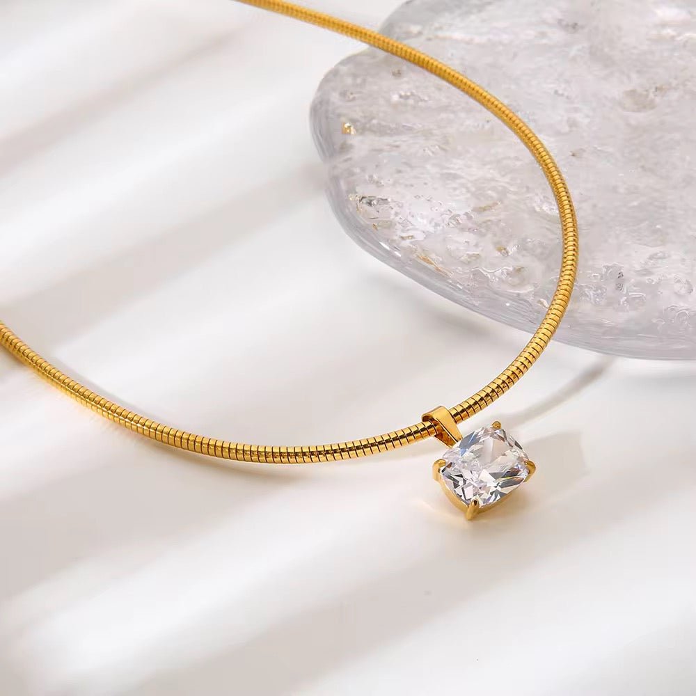 Aurora Crystal Collar Necklace