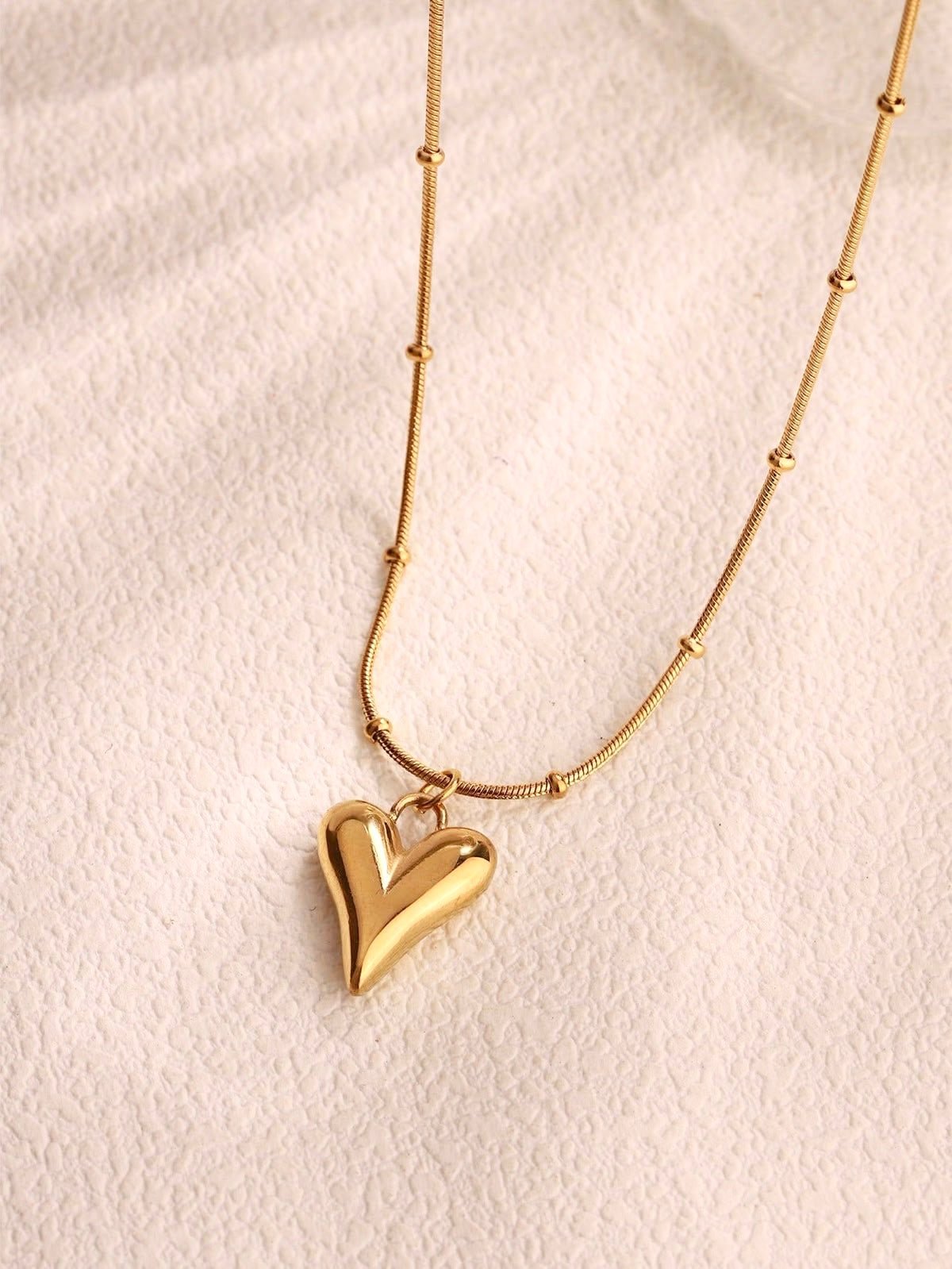 Gold Plated Delicate Heartlet Necklace - Image 2