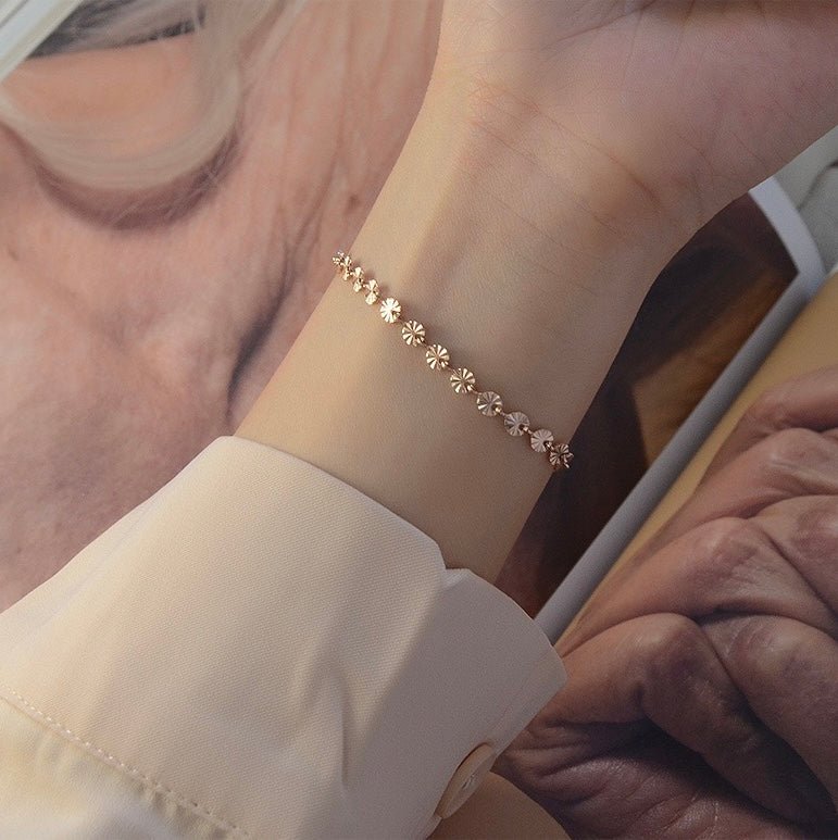 Minimal Gold Plated Classic Design Formal Bracelet - Image 2