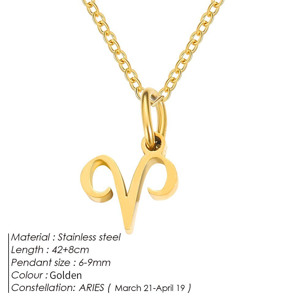 Personalized Zodiac Sign Gold Plated Necklace - Image 11
