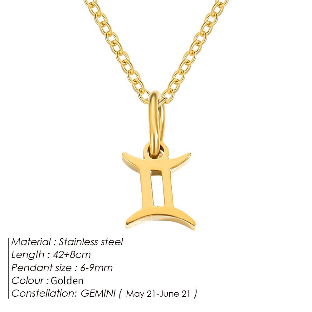 Personalized Zodiac Sign Gold Plated Necklace - Image 14