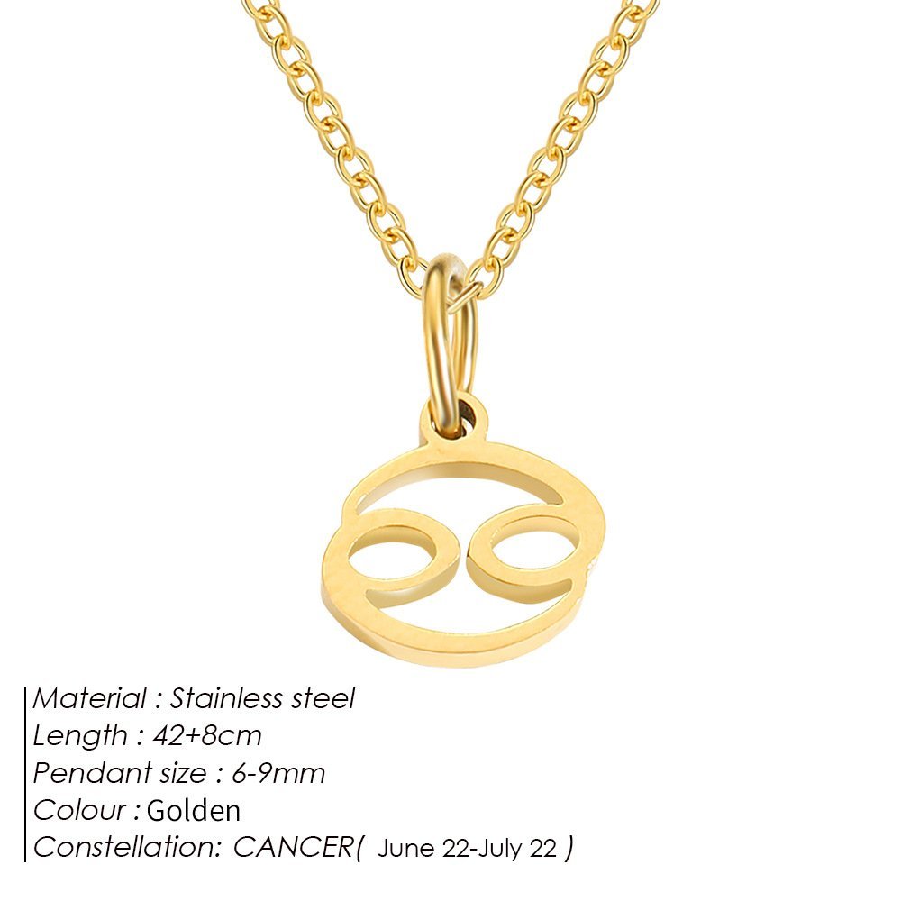 Personalized Zodiac Sign Gold Plated Necklace - Image 12