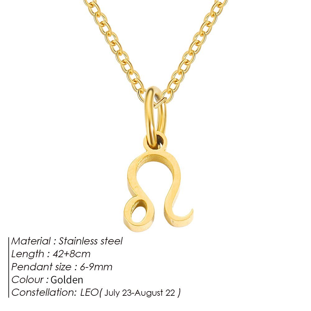 Personalized Zodiac Sign Gold Plated Necklace - Image 15