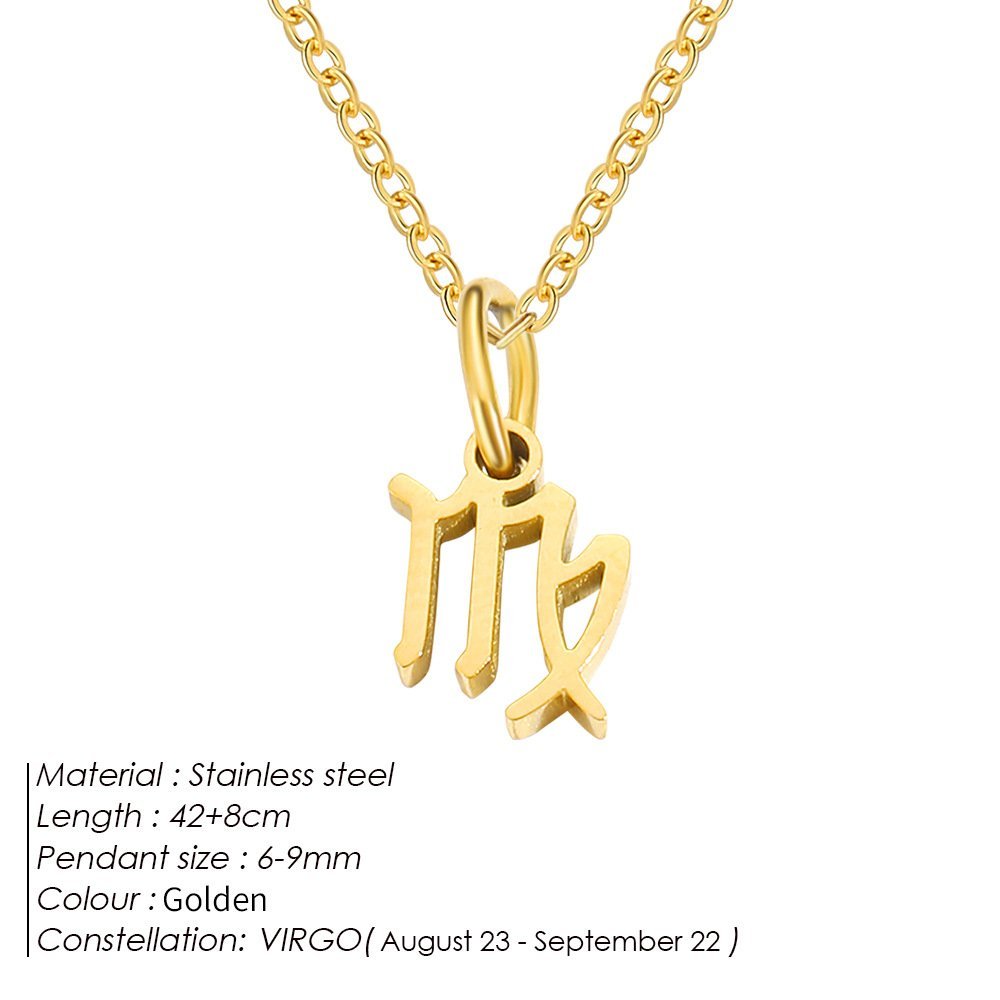 Personalized Zodiac Sign Gold Plated Necklace - Image 21