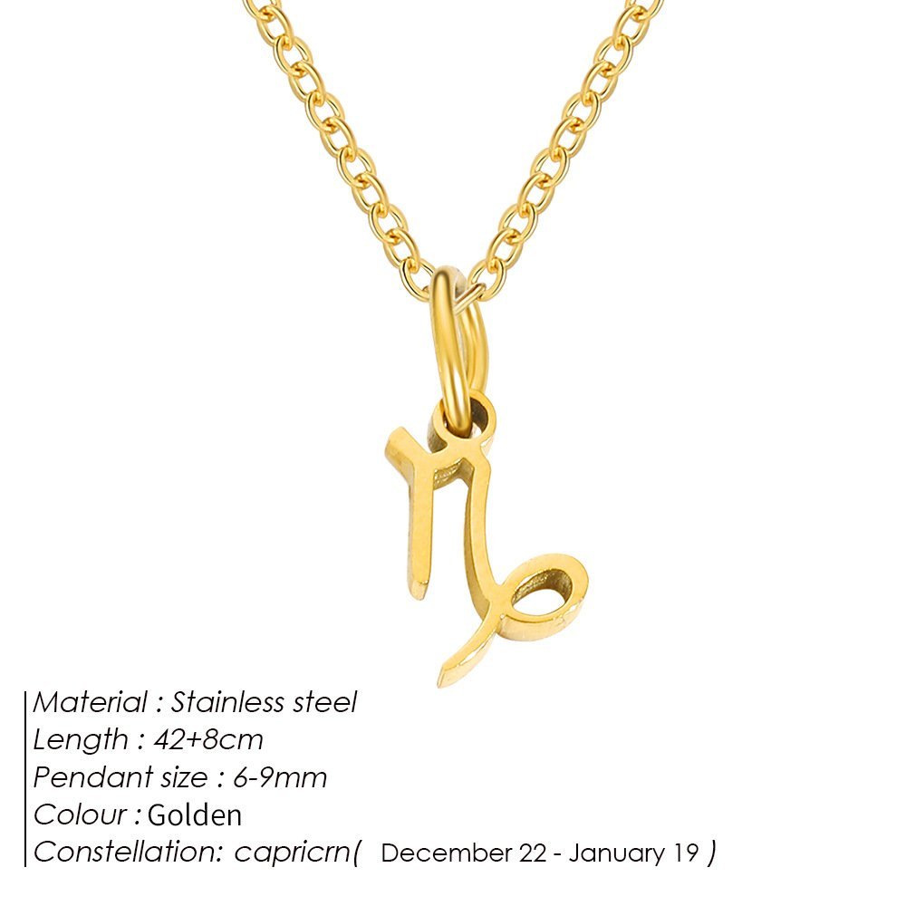 Personalized Zodiac Sign Gold Plated Necklace - Image 13