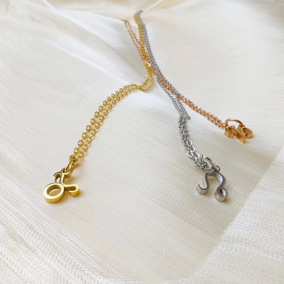 Personalized Zodiac Sign Gold Plated Necklace - Image 4