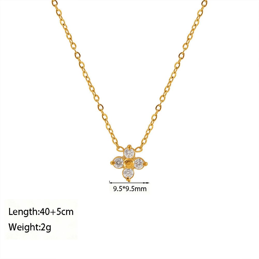 Crystal Bloom Pendant Necklace - Image 3