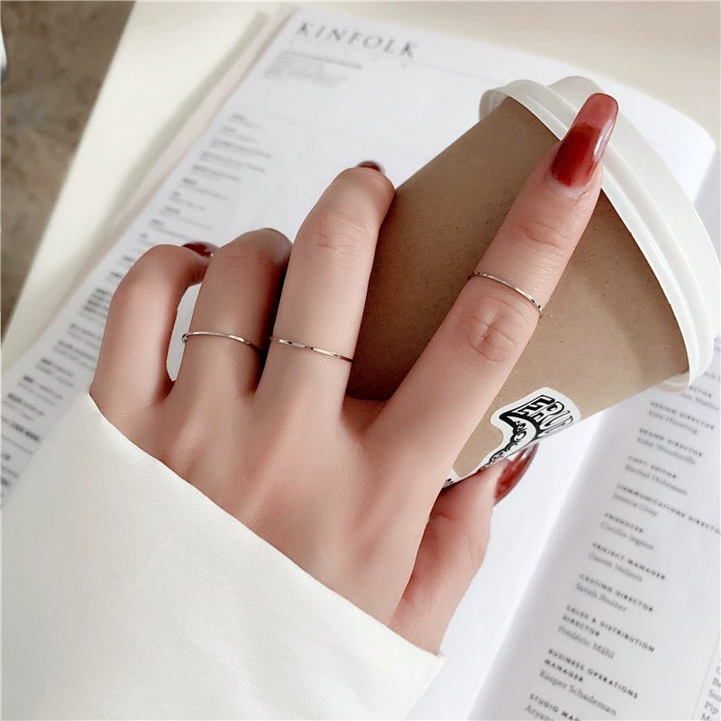Essential Ultra Thin Stackable Ring Set of 5