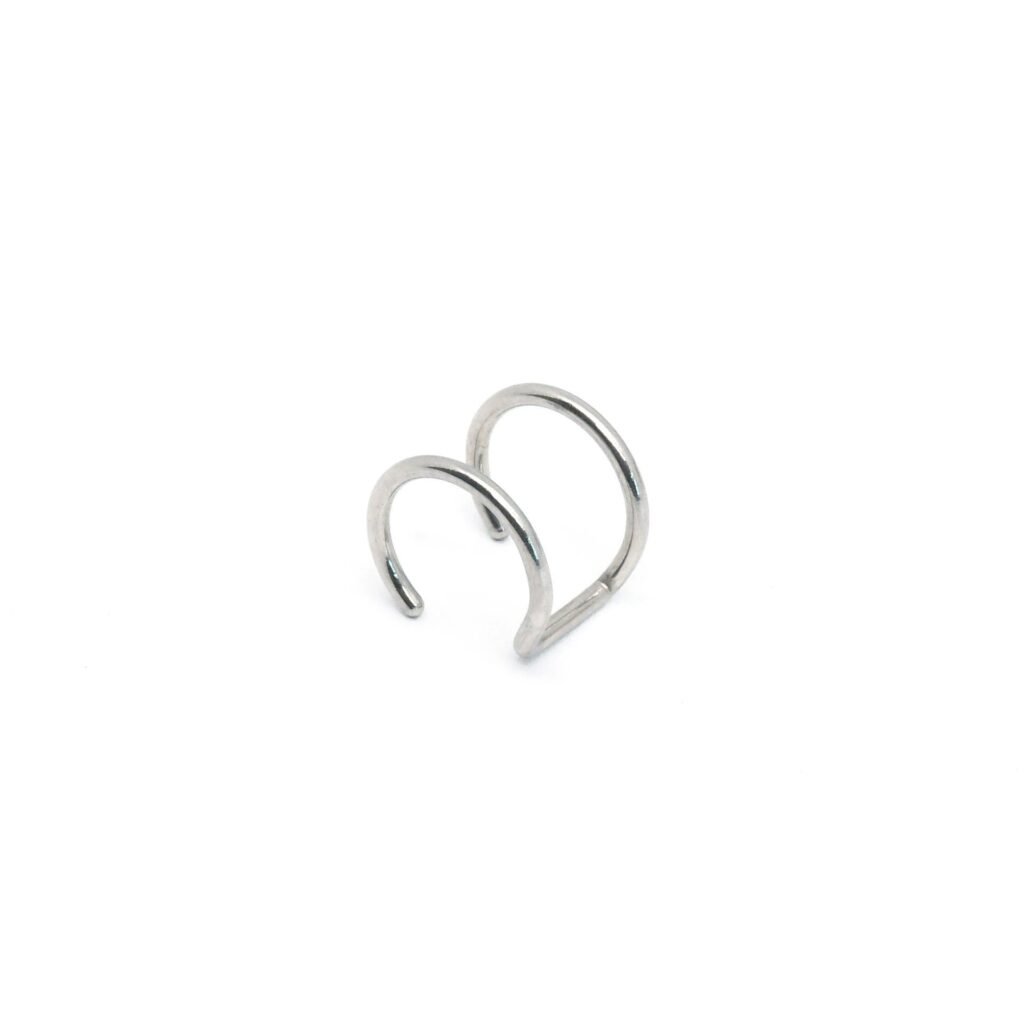 Stainless Steel U-Shaped Double Ear Cuff