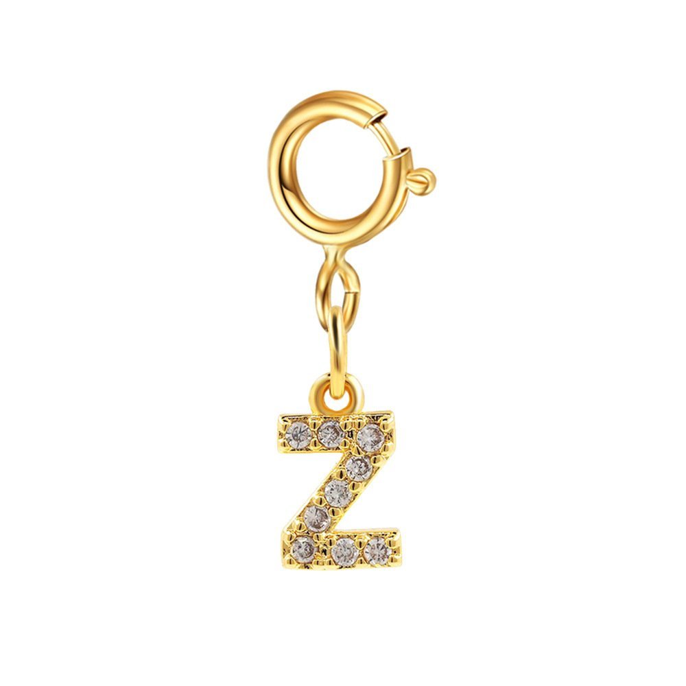 Customizable Initial Charm with Sparkle – Add to Any Jewelry Piece - Image 25