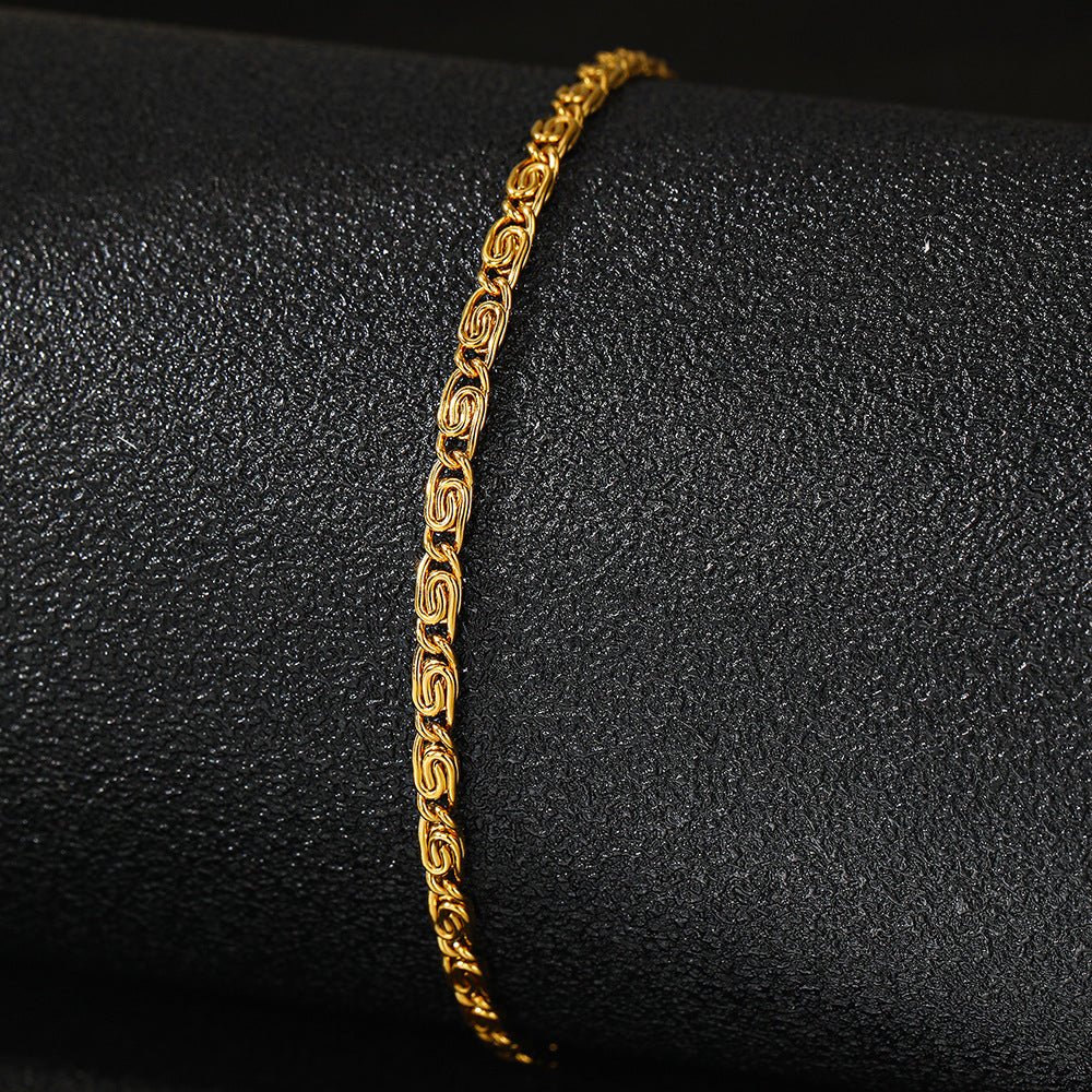Elegant Byzantine Rope Link Bracelet
