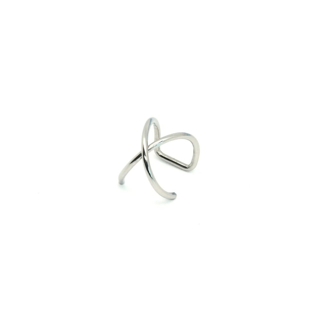 Stainless Steel Cross Style Ear Cuff
